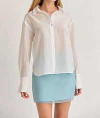 Crescent - Nadia Sheer Button Up Shirt