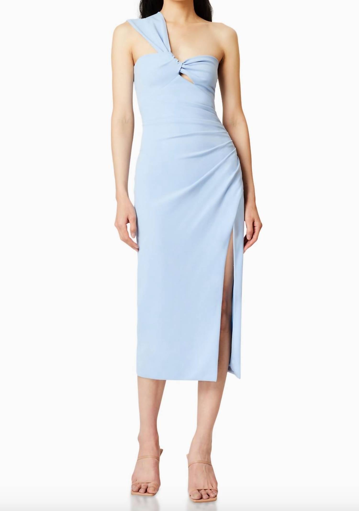 Elliatt - Fawn One Shoulder Midi Dress