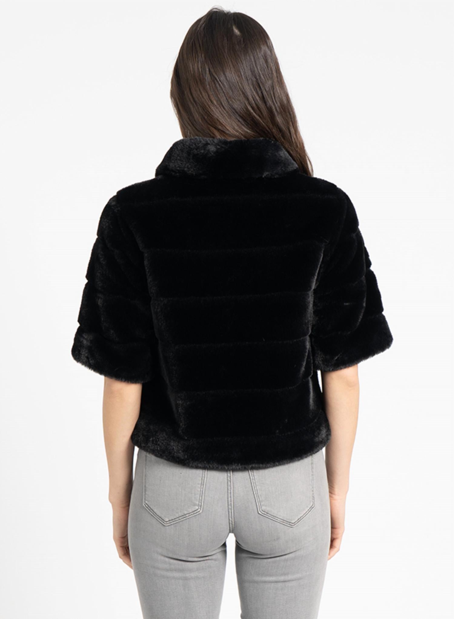 Love Token - Lester Faux Fur Shrug