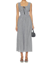 Rails Jordie Maxi Dress in gingham black - women's dress