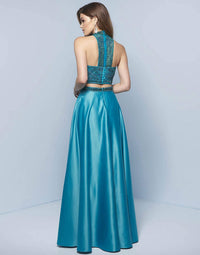 Sherri Hill - Beaded Halter Two-piece Prom Gown