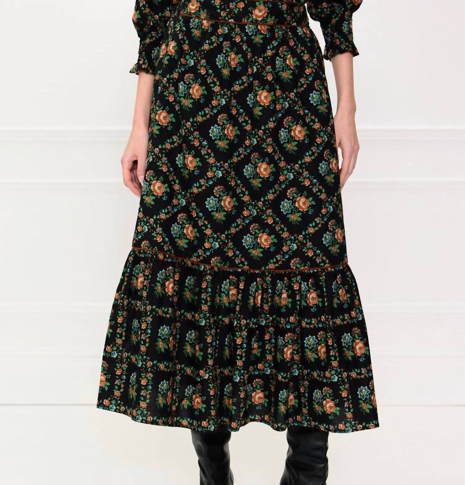 Pink City Prints - Mabel Midi Skirt
