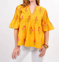Ivy Jane - Mara V Neck Floral Top