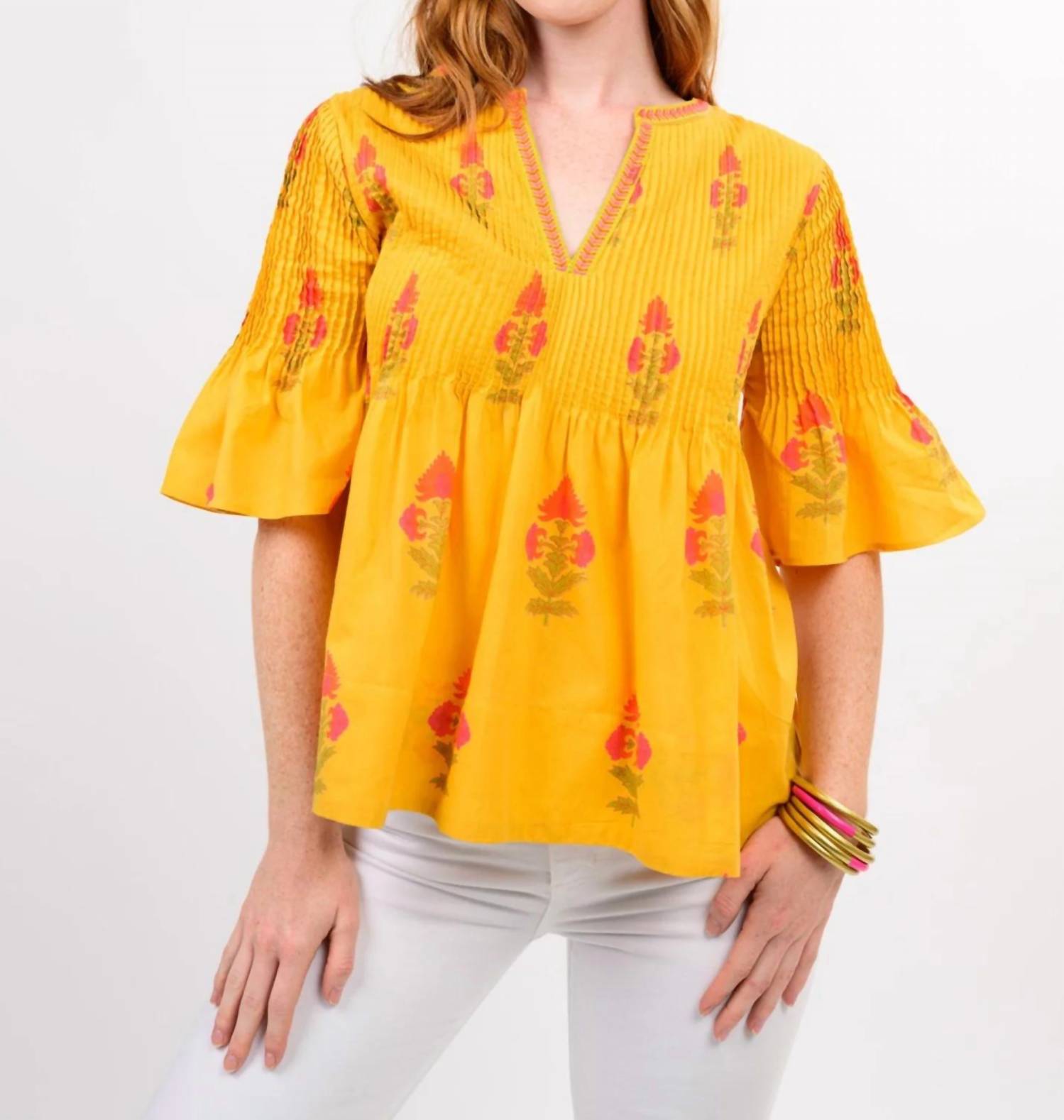 Ivy Jane - Mara V Neck Floral Top
