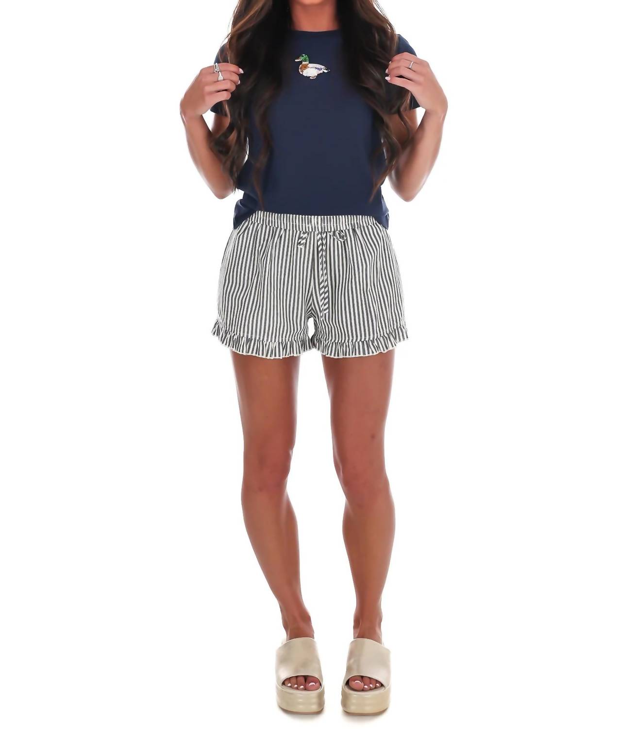 Bailey Rose - Country Club Duck Embroidered Baby Tee