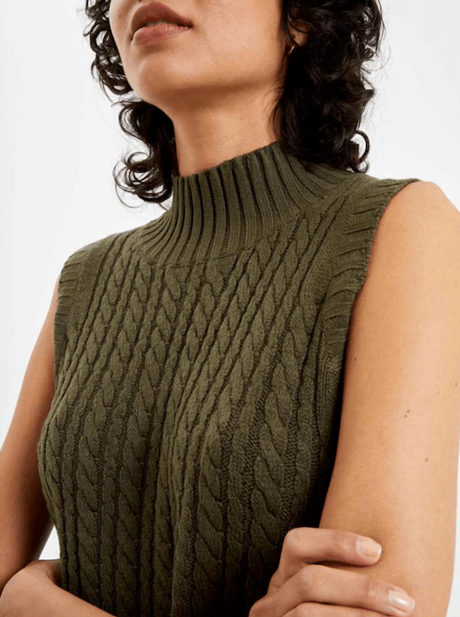 French Connection - Cable Sleeveless Jumper
