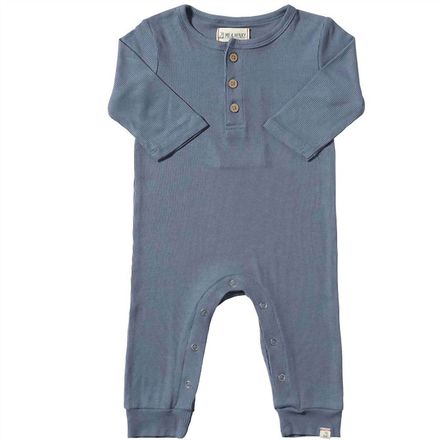 Me & Henry - Boys Mason Ribbed Romper