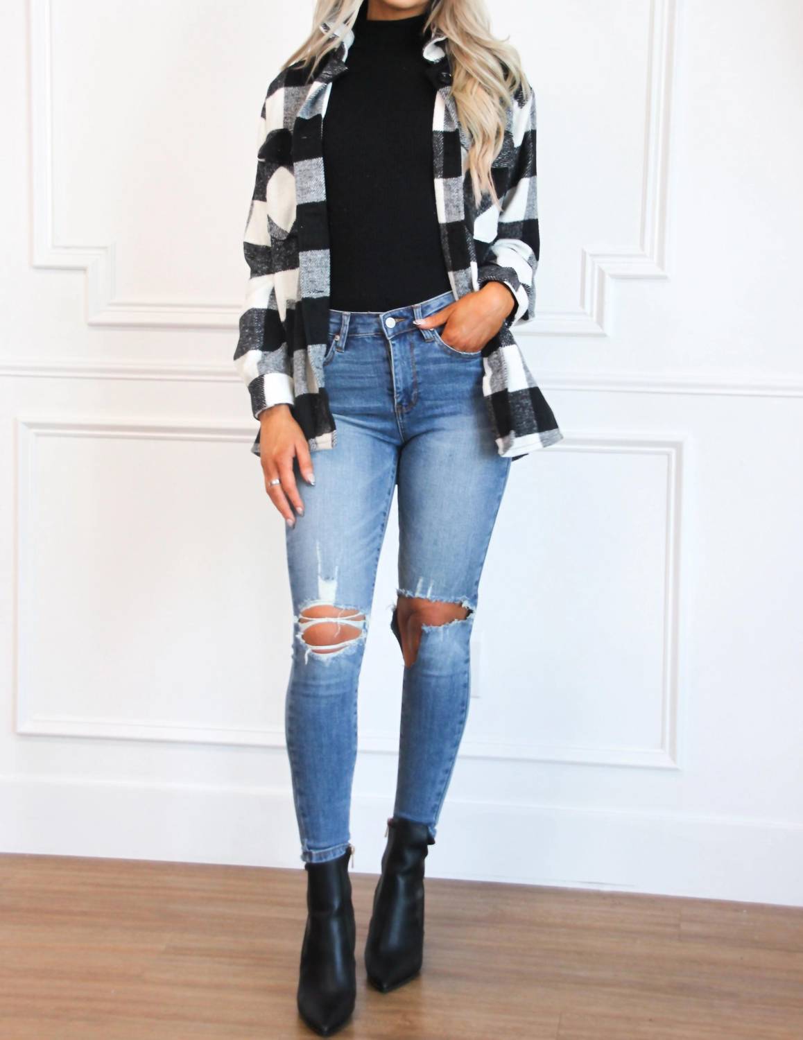 Special A - Zoe Distressed Skinny Jeans