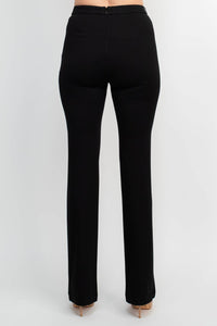 T Tahari - Mid Waist Invisible Zipper Back Ponte Pant