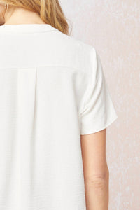 entro Classic Chic Top in ivory - women's blouse - view 5