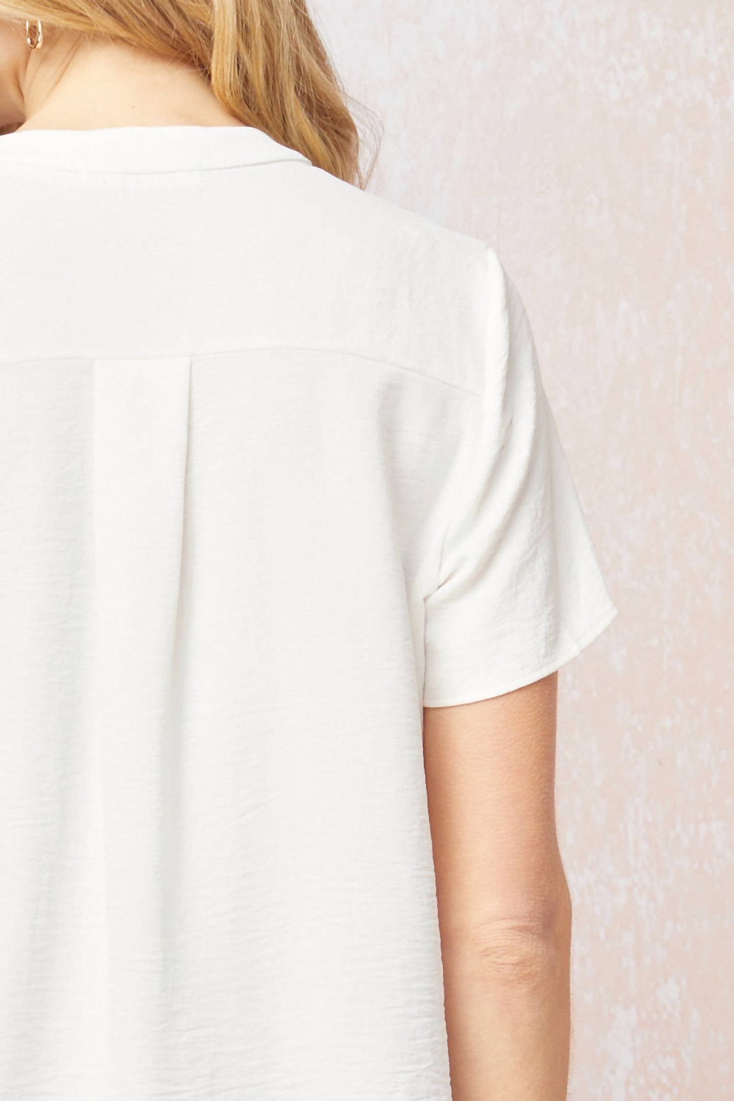 entro Classic Chic Top in ivory - women's blouse - view 5