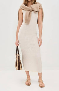 Enza Costa - Popcorn Puckered Tank Midi Dress
