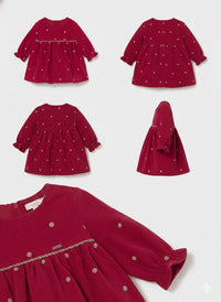Mayoral - Baby Girls Polka Dot Corduroy Fantasy Dress