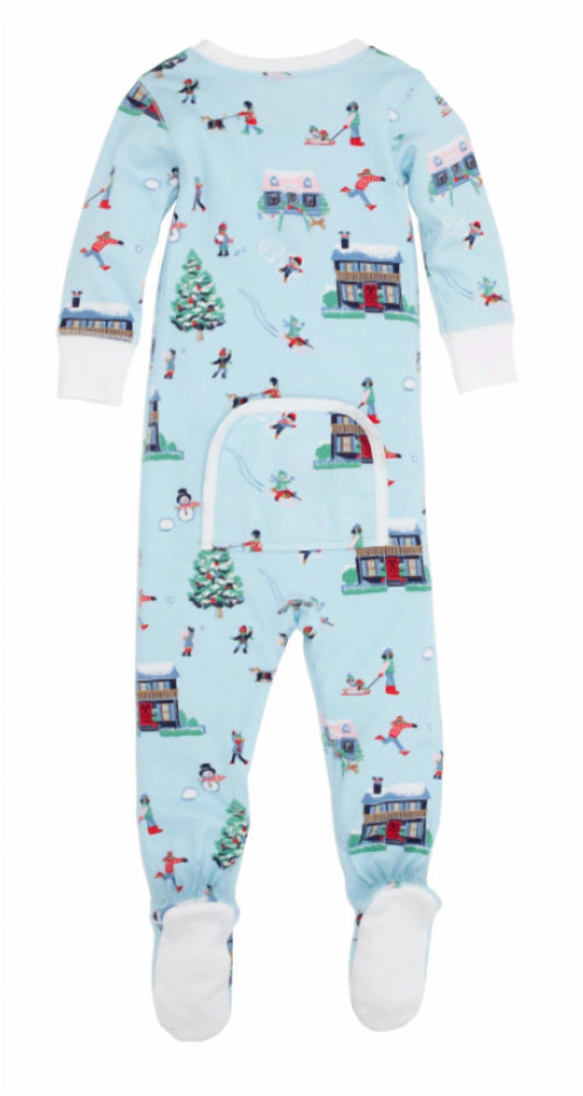 The Beaufort Bonnet Company - Kid's Knox's Night Night Footed Onesie