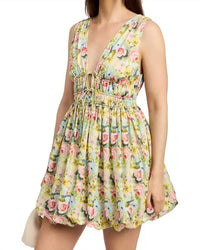 En Saison - Sleeveless Bubble Hem Mini Dress