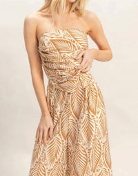 Hyfve - Tropical Strapless Tie Top