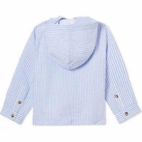 Classic Prep - Boy's Bennet Seersucker Hooded Pullover