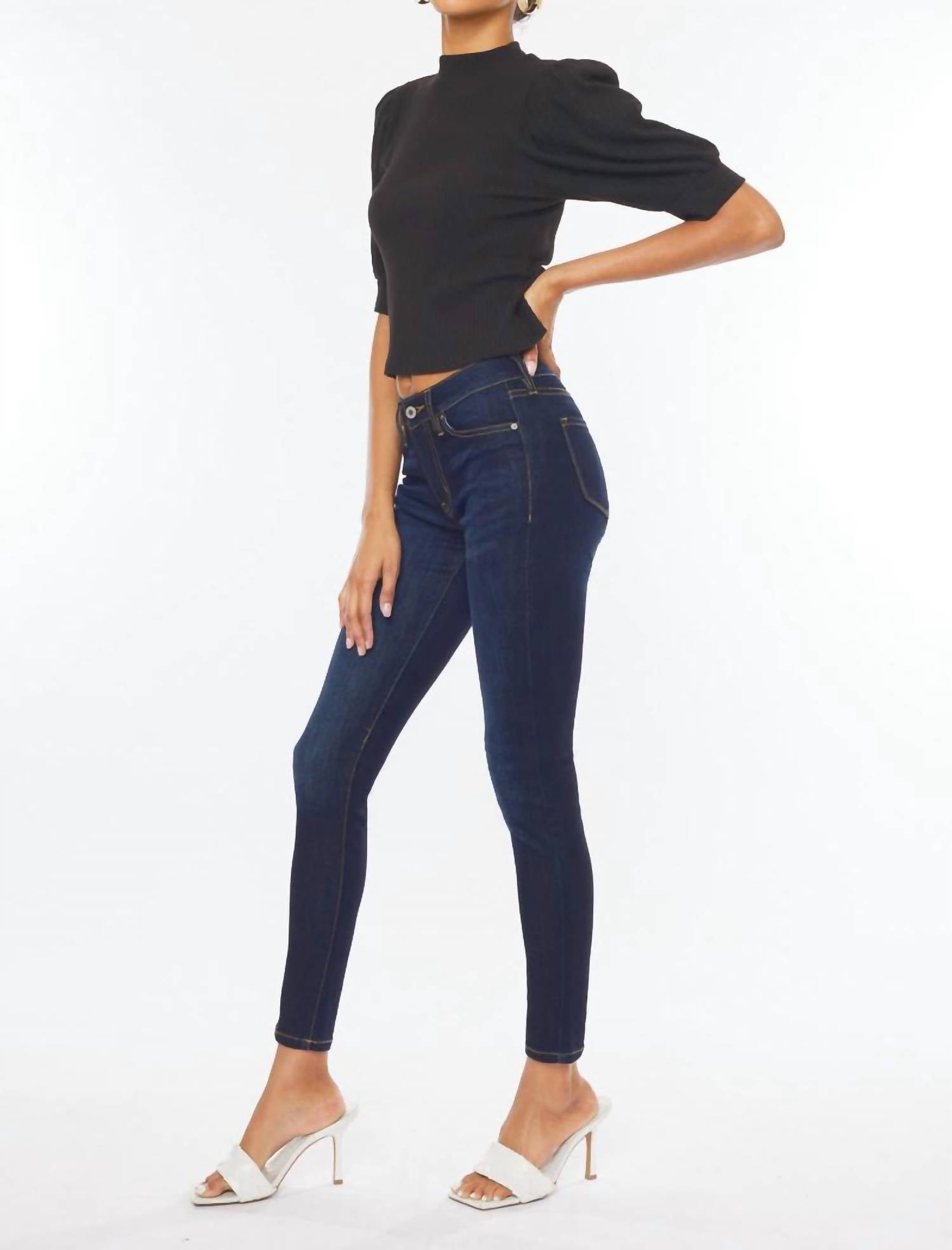 Kancan - Mid Rise Super Skinny Jeans