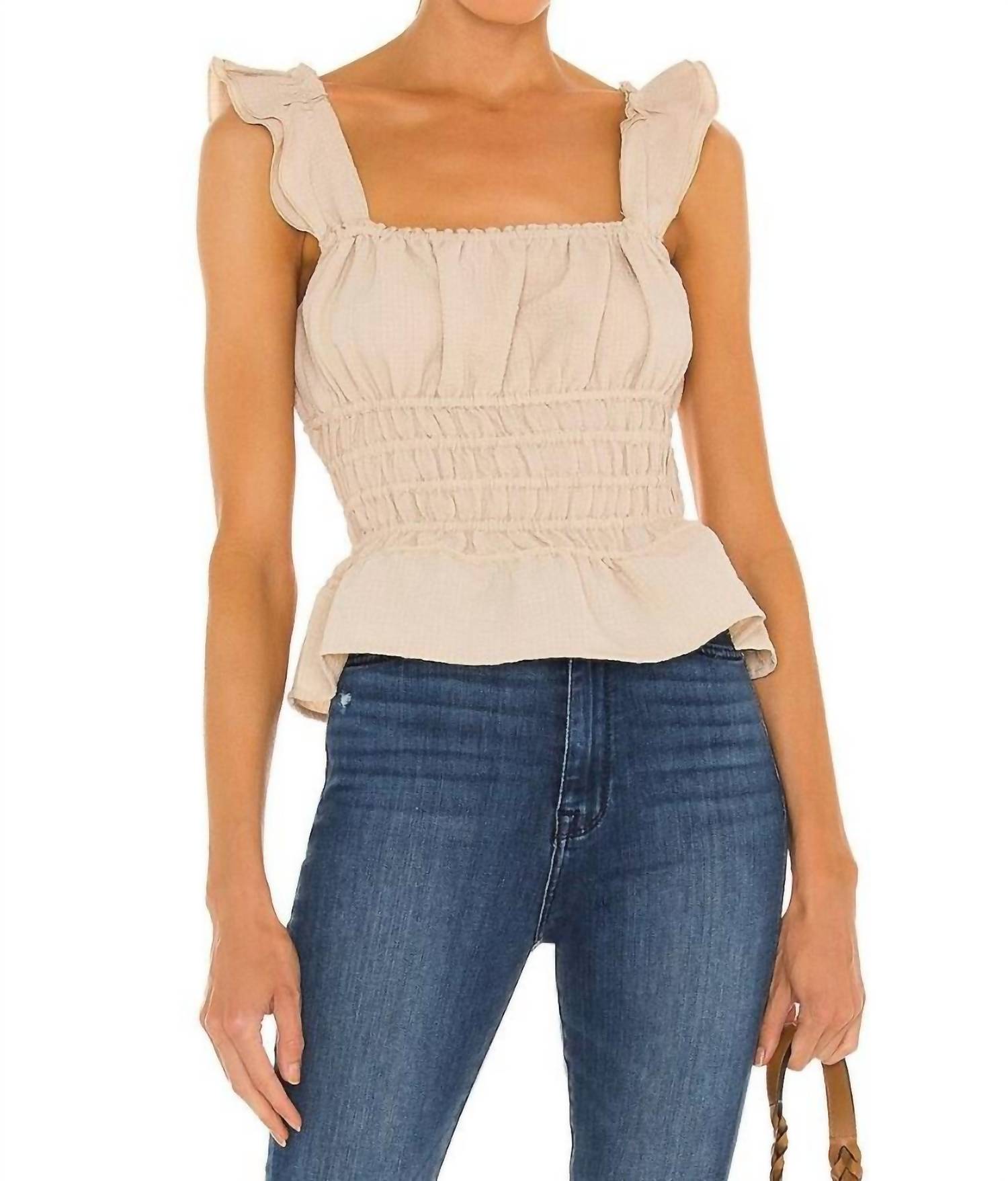 Davi & Dani - Women's Leah Flutter Top