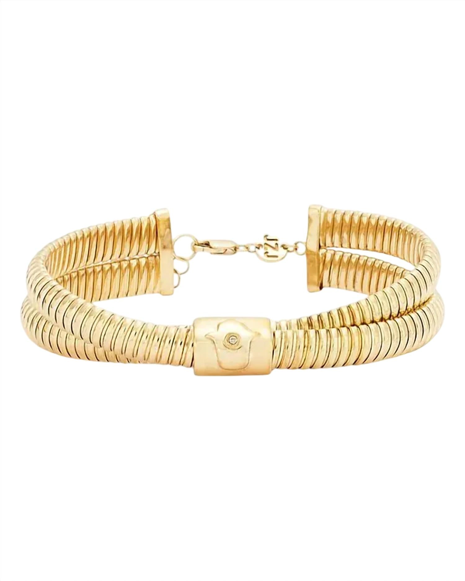 Jennifer Zeuner - Women's Magda Diamond 14k Pave Reversible Evil Eye Hamsa Bracelet