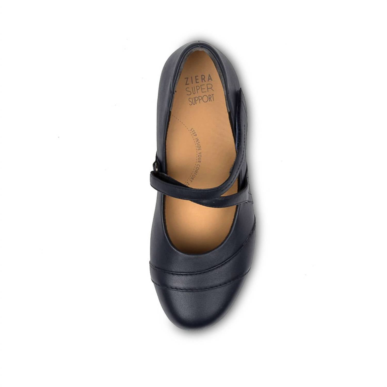 Ziera Women's Xray Mary-jane Flats - Extra Wide in navy - women's flats - alternate view