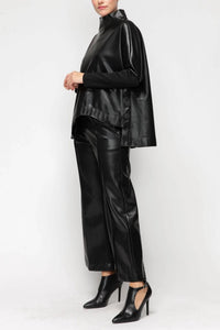 Ic Collection - Wave Edge Sleeve Top