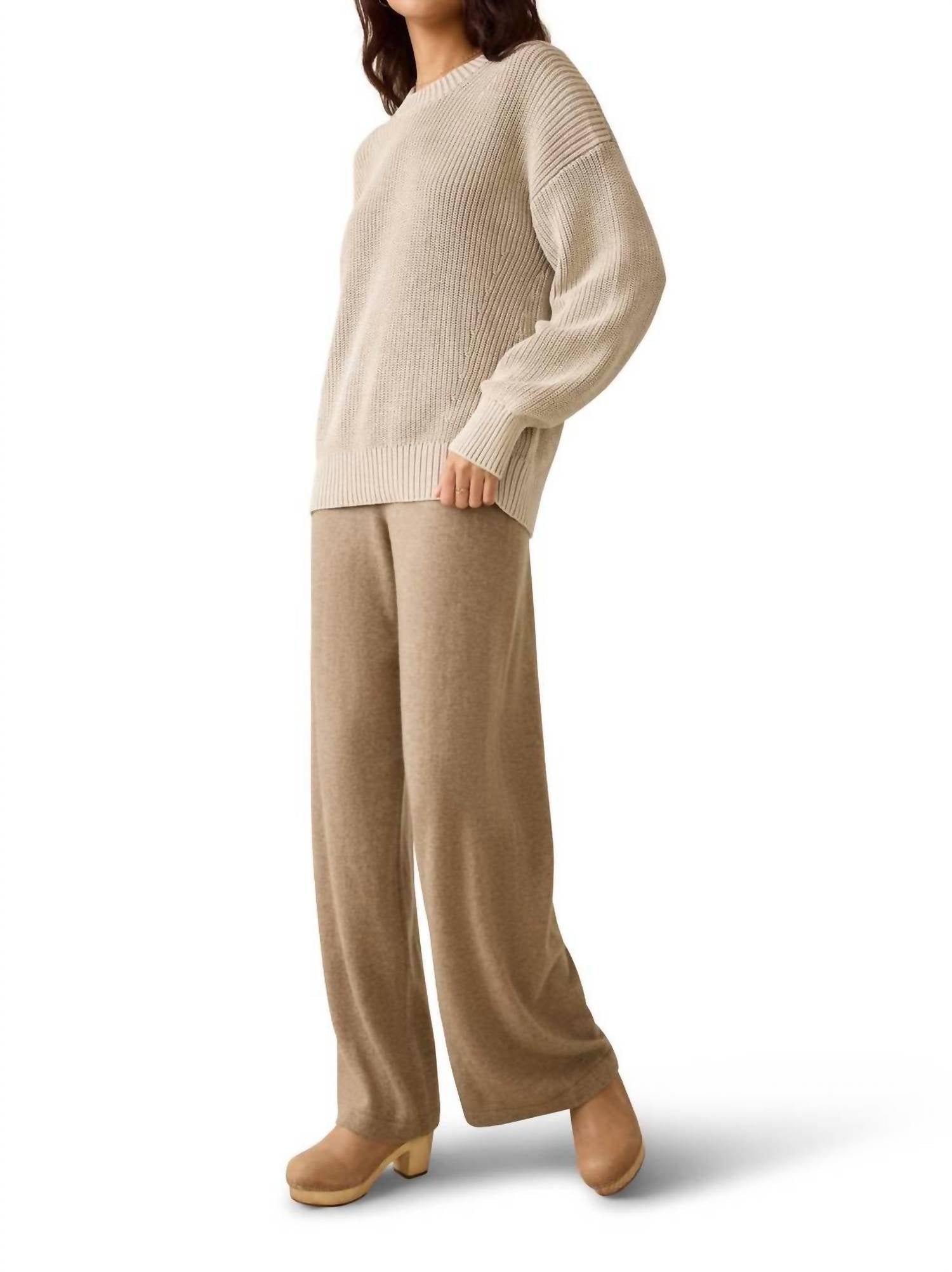 Faherty - Women's Sunwashed Cotton Fisherman Henley Sweater