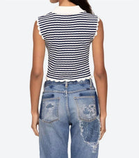 Sea - Addy Striped Knit Vest