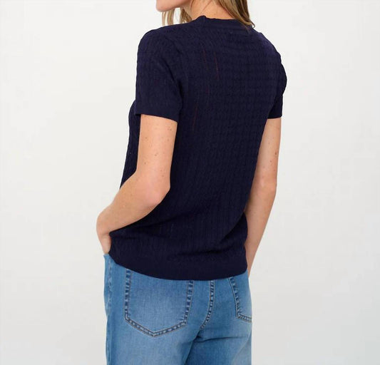 Six/Fifty - Natasha Cable Knit Top