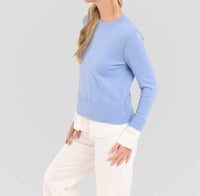 Alashan Cashmere - Duet Shirttail Crew Sweater