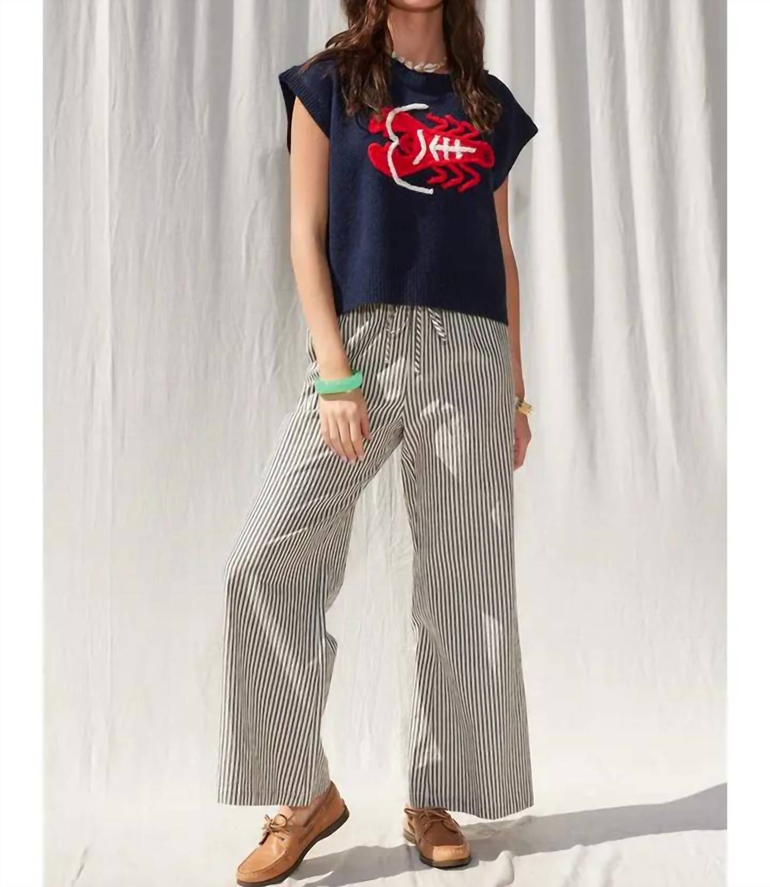 Illa Illa - Sailor Stripe Wide Leg Pants