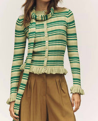 Damson Madder - Anelis Cotton Merino Blend Cardigan