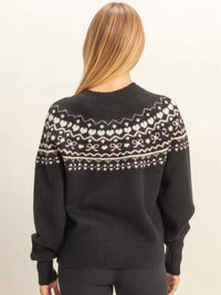 Hyfve - Button-front Fair Isle Sweater Cardigan