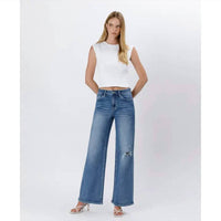 Vervet By Flying Monkey - Super High Rise Baggy Wide Jeans