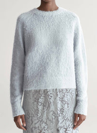 A.L.C. Frankie Brushed Alpaca Sweater in slate blue 1 - women's sweater - view 4