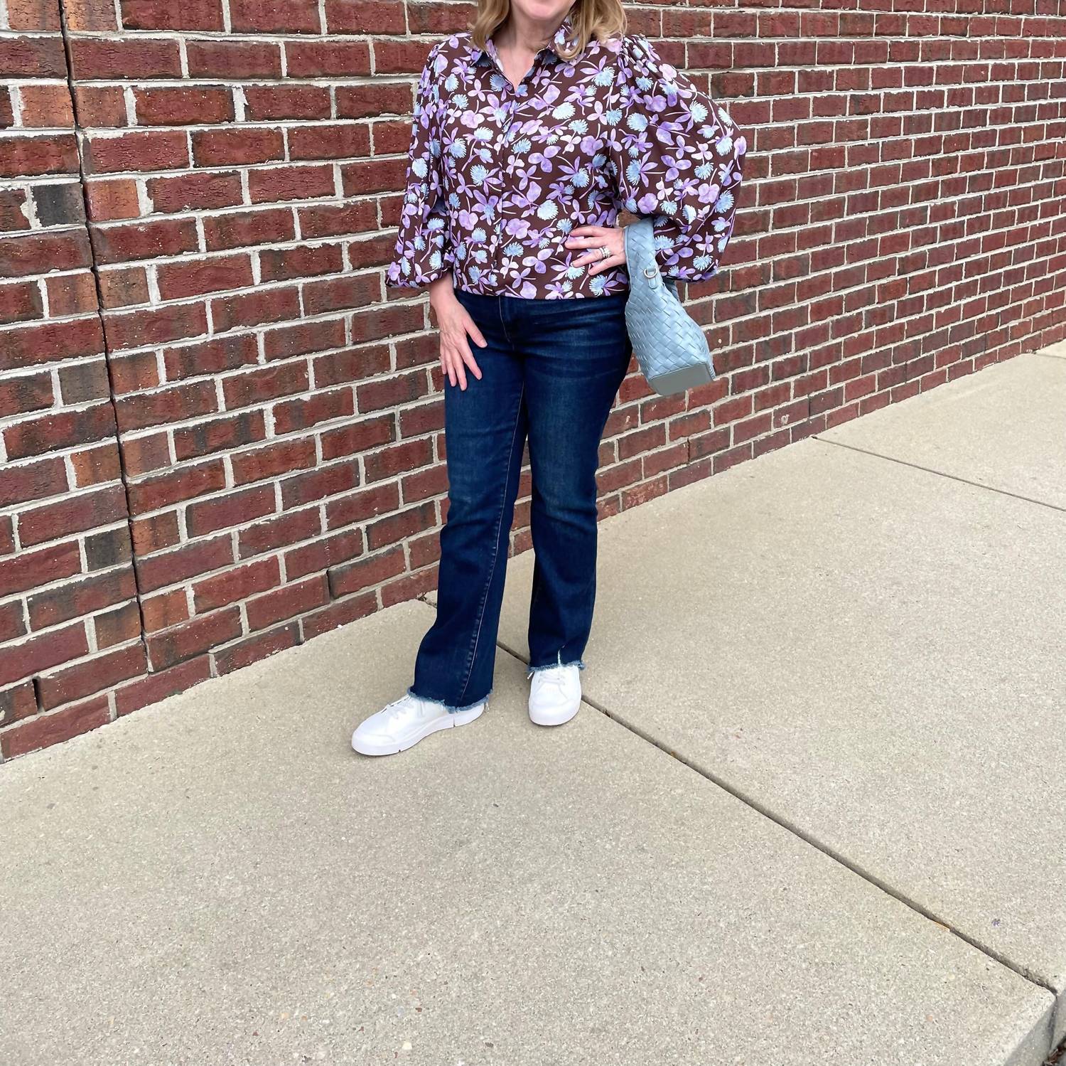 Ee:Some - Emily Long Sleeve Floral Blouse