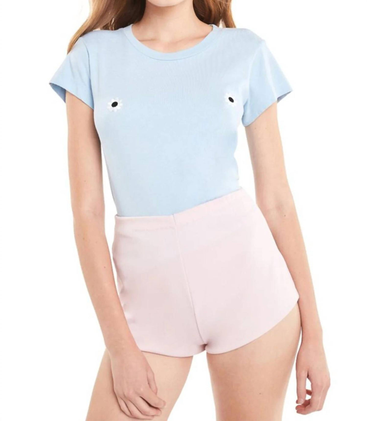 Wildfox - Mod Daises No9 Crew Neck Tee