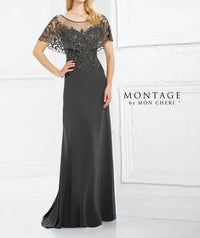 Montage By Mon Cheri - Chiffon Slim A-line Gown
