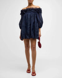 Cinq A Sept - Nava Embroidered Organza Mini Dress