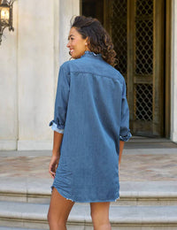Frank & Eileen - Mary Ruffle Collar Shirtdress