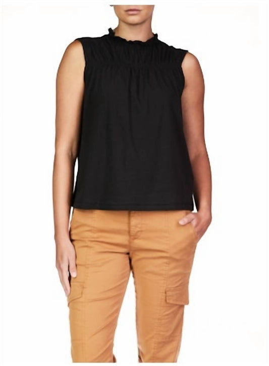 Sanctuary - SLEEVELESS SHIRRED TOP