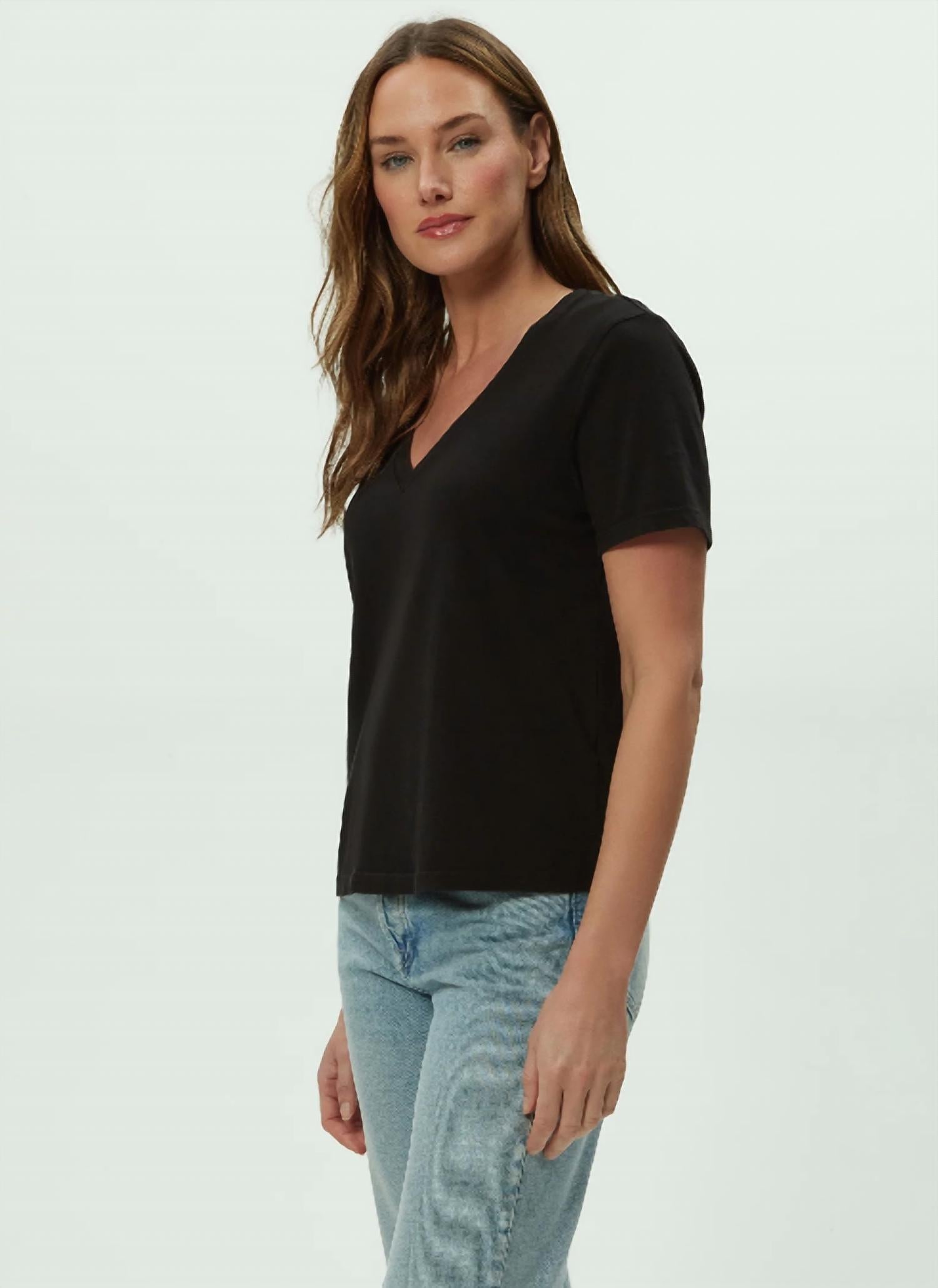 Michael Stars - Daria Just Cotton Short Sleeve Top