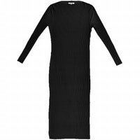 Ali Golden - Pleated Mesh High Neck Dress