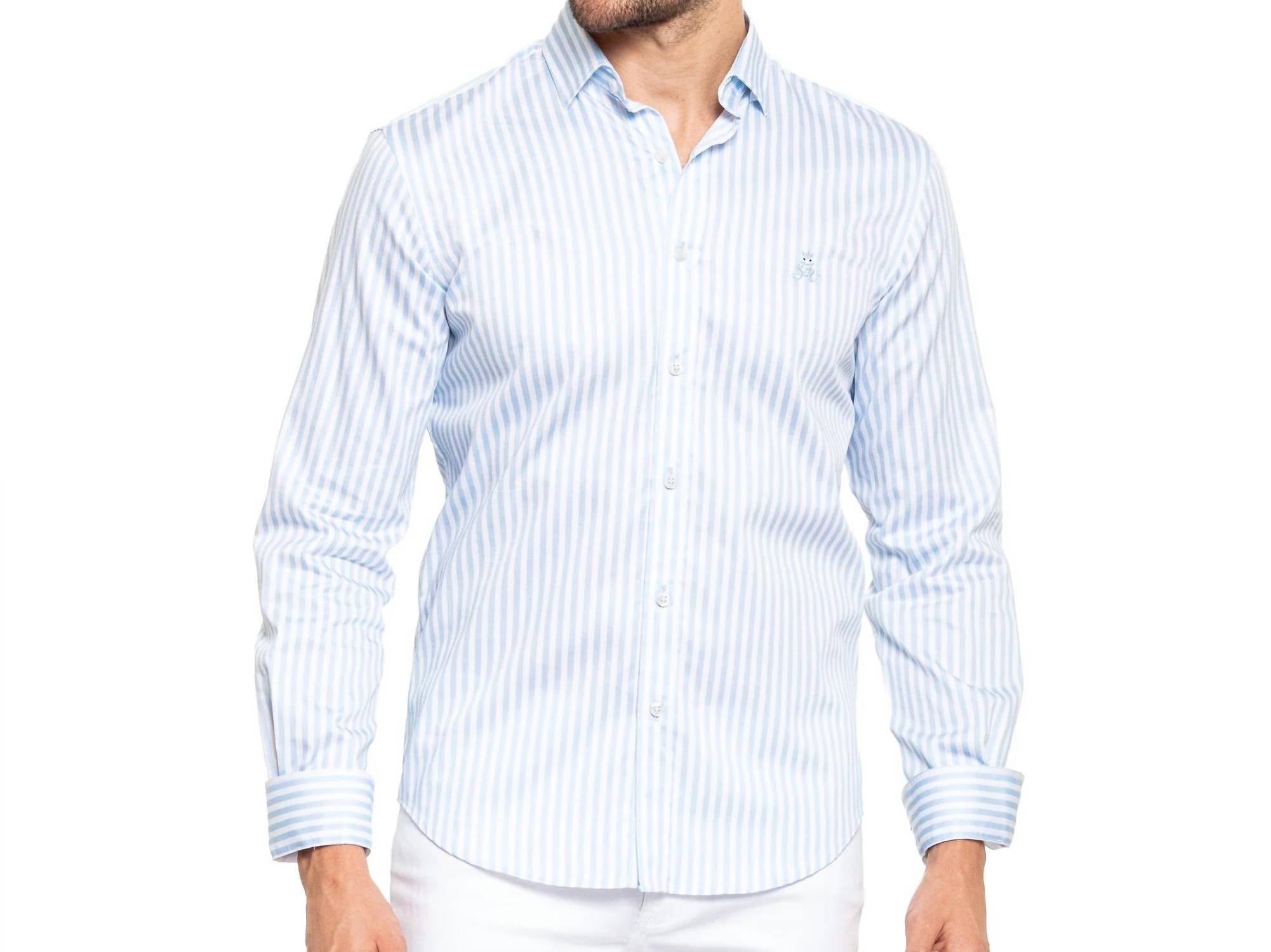 Eight X - Frog Striped Button Down Shirt