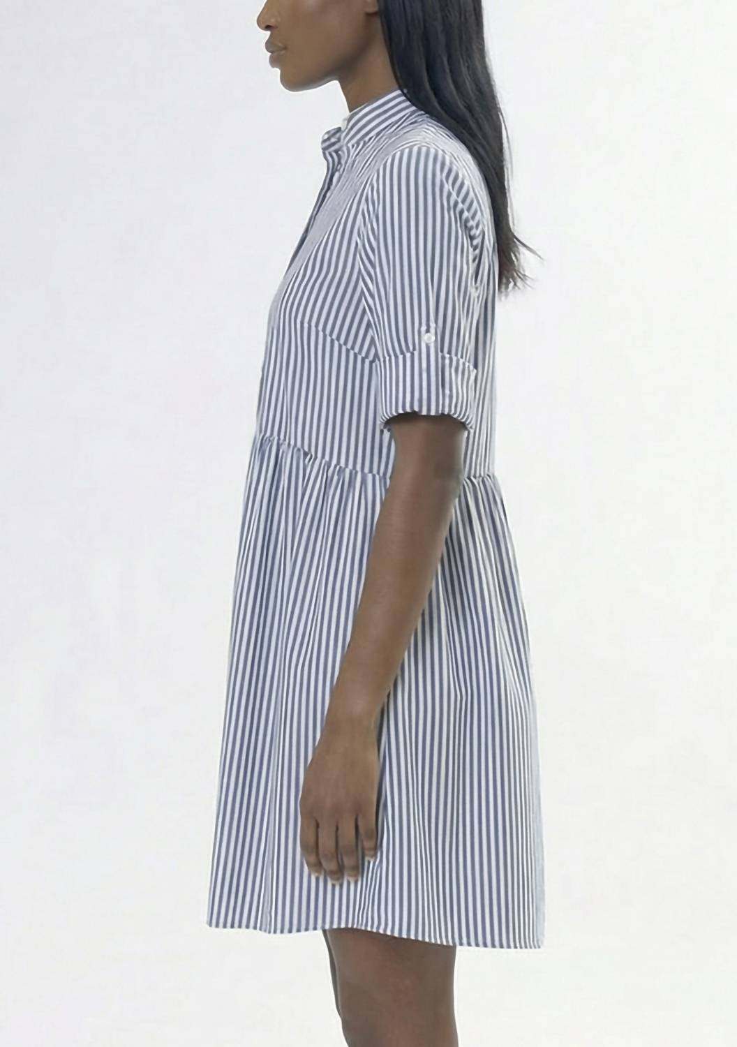 Area Stars Women's Vanya Dress in navy light blue stripe - women's dress - alternate view