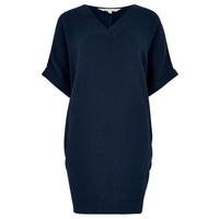 Apricot - Textured Cotton Oversized T-shirt Dress