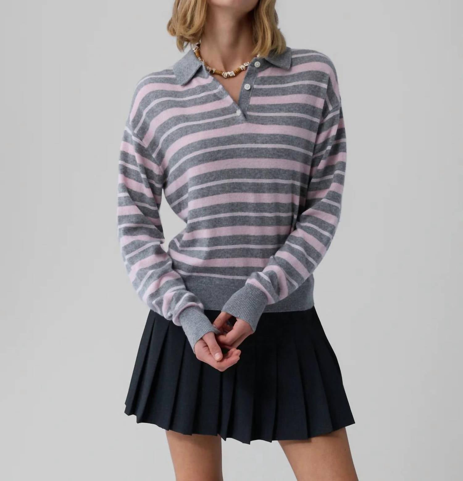 Guest In Residence - Collegiate Stripe Polo