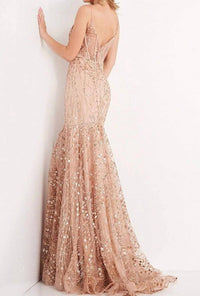 Jvn - Lace Embellished Prom Dress