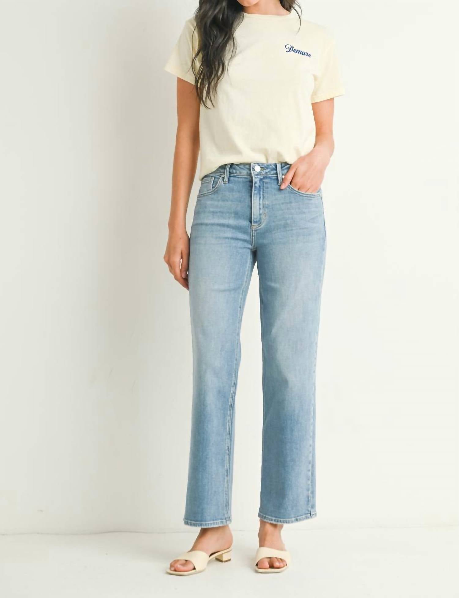 Just Black Denim - Stretchy Straight Jean