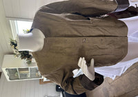Elle Grey - Women's Cotton Collarless Button Down Jacket